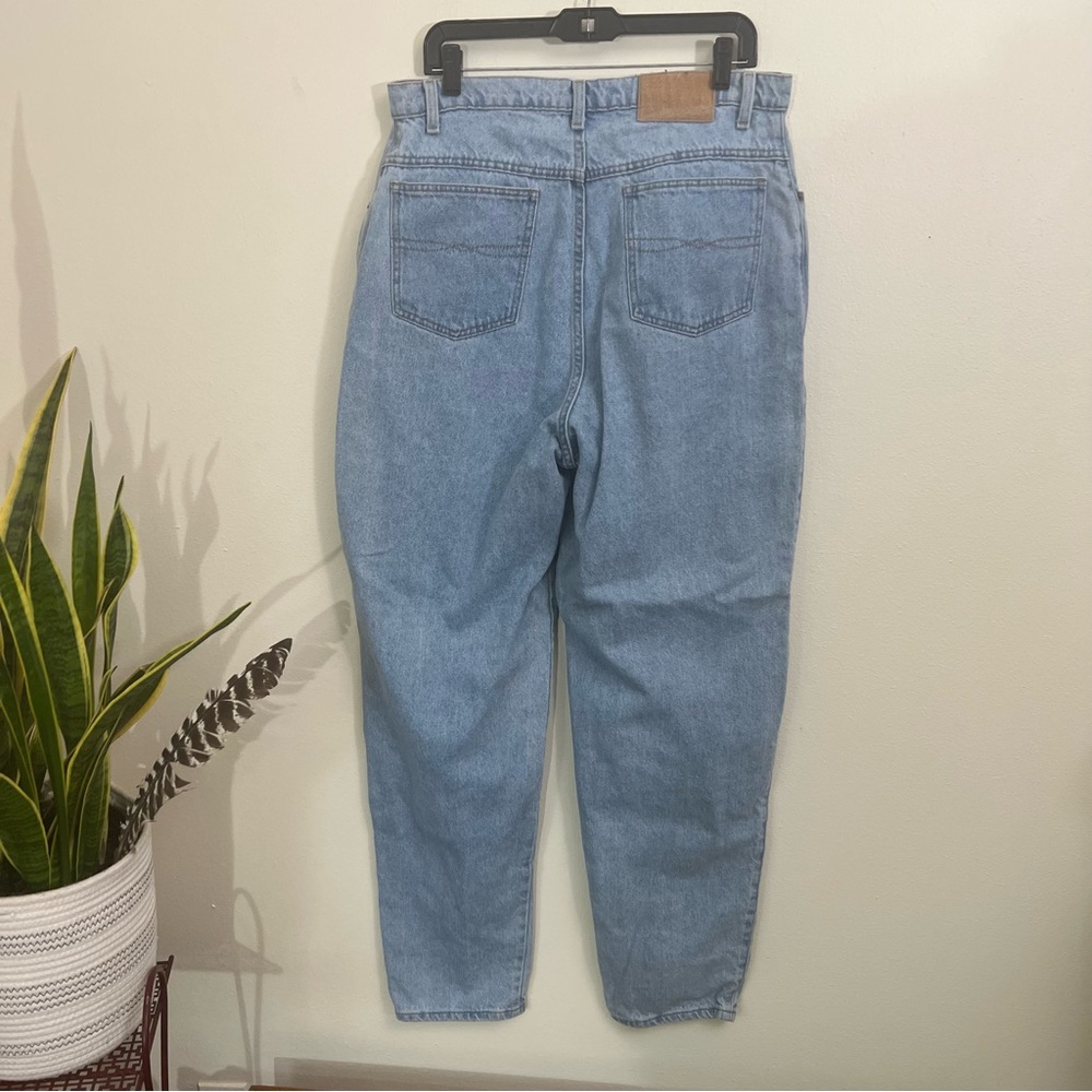 VINTAGE 90’s light wash high waisted baggy mom jeans waist size 34 faded glory - Picture 3 of 12